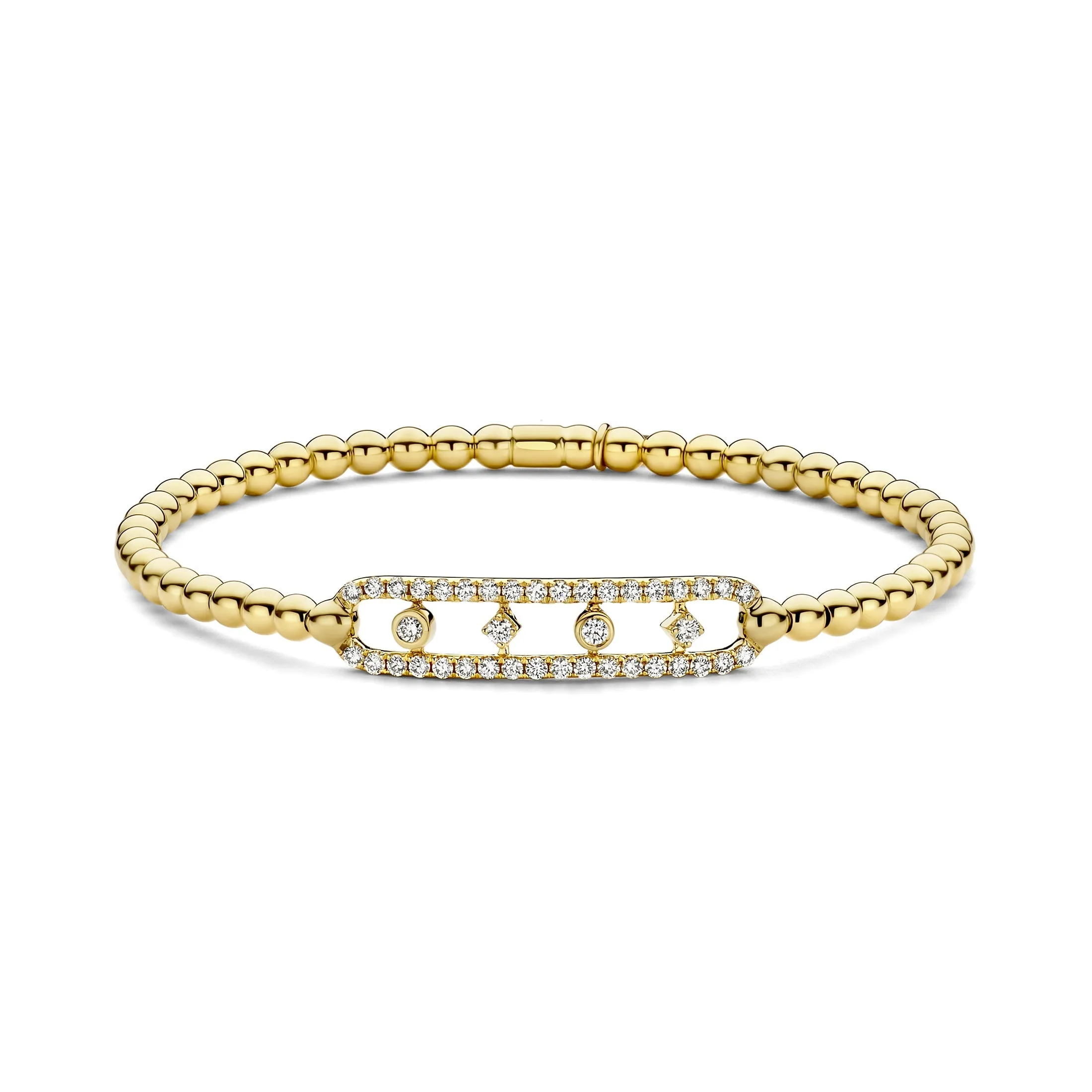 18kt yellow gold stretch bracelet