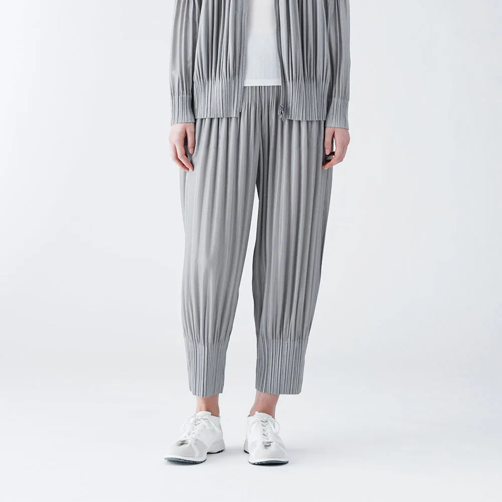 2025 Miyake Puff Series Folded Pants Children's Fashion Suit Women's Casual Sweater Jacket Jumpsuit Two-piece Set