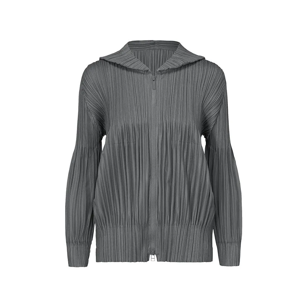 2025 Miyake Puff Series Folded Pants Children's Fashion Suit Women's Casual Sweater Jacket Jumpsuit Two-piece Set