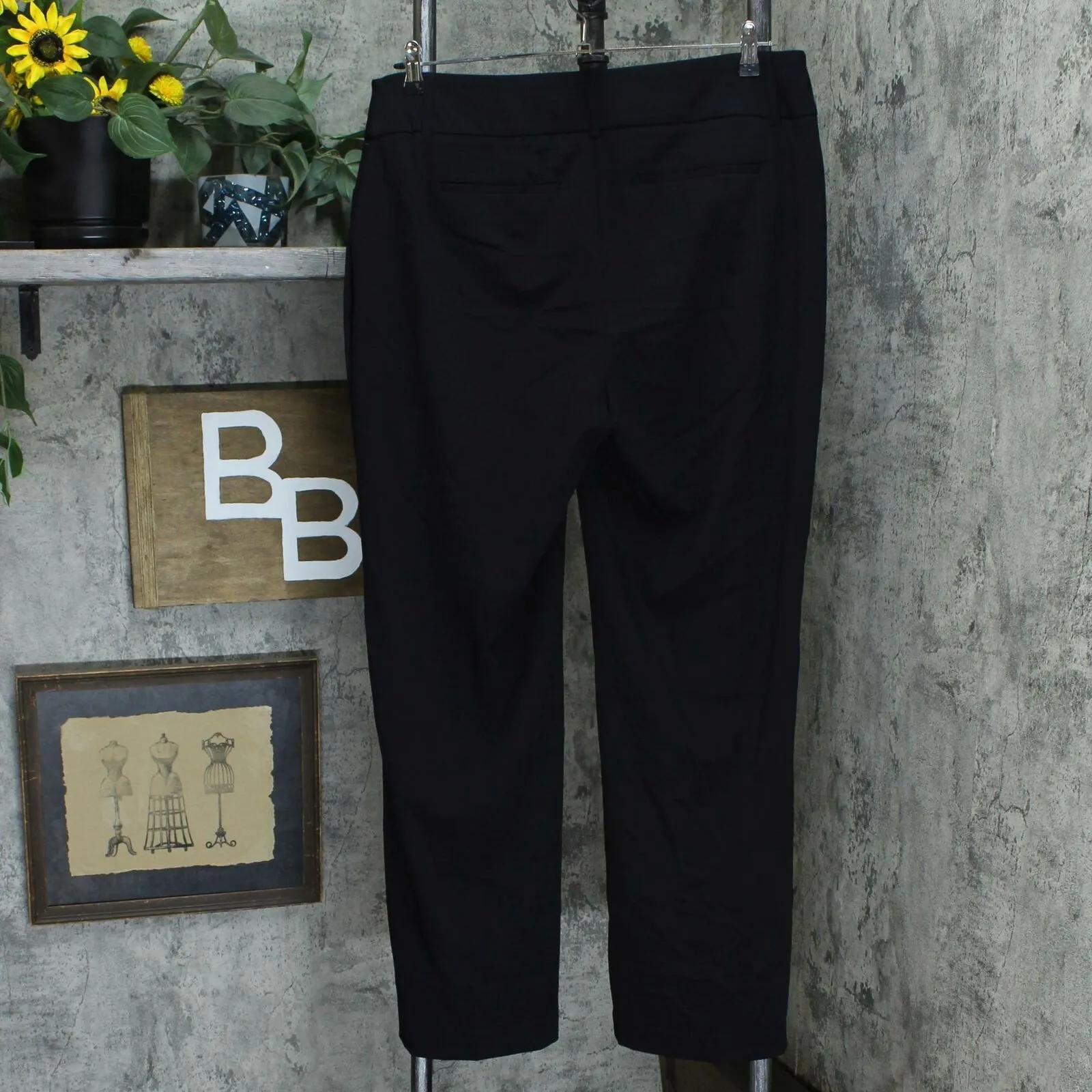 Alfani Curvy-Fit Tummy Control Slimming Bootcut Pants Black Plus 14W