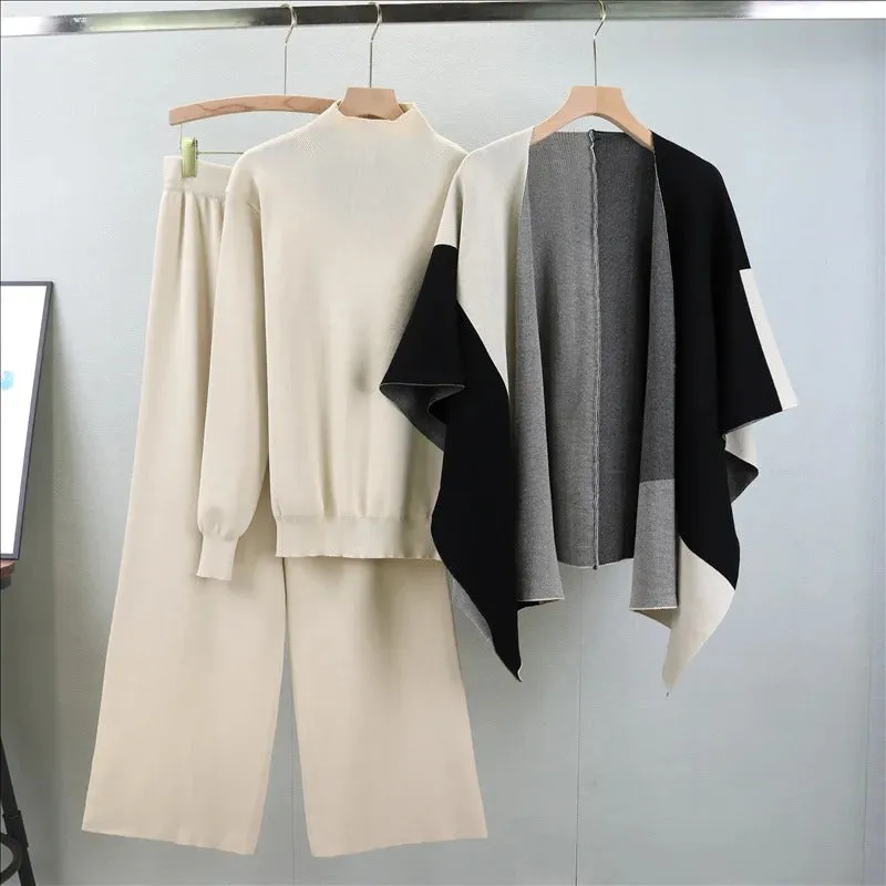 Alyssa™ - Chic Knitted Three-Piece Set