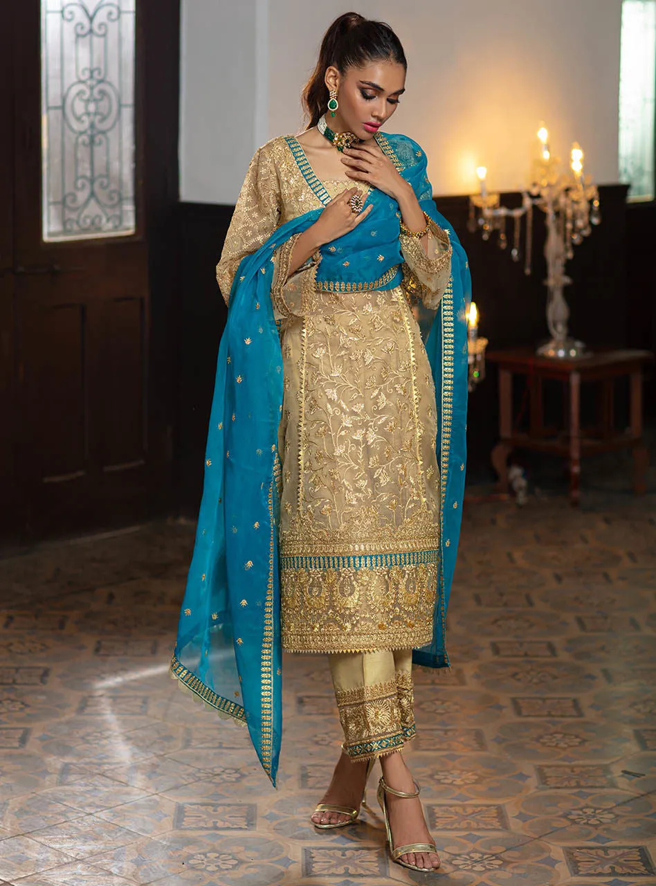 AMINEH | Zainab Chottani Wedding Festive Collection 2021 | Unstitched Embroidered Organza Suits