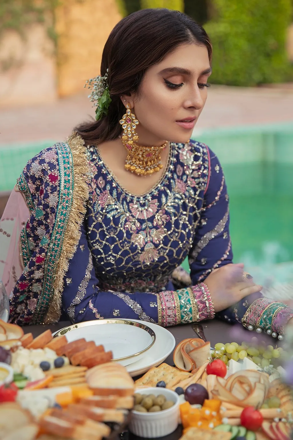 ANOUSH | Afrozeh Hayat Wedding Formals Collection 2021 | Unstitched Embroidered Chiffon Suits