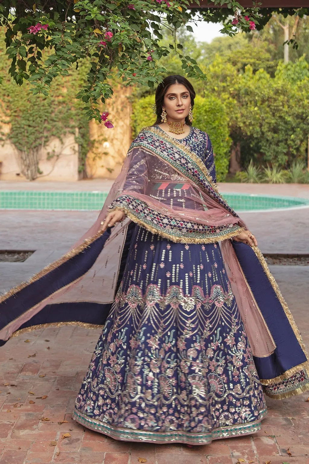 ANOUSH | Afrozeh Hayat Wedding Formals Collection 2021 | Unstitched Embroidered Chiffon Suits