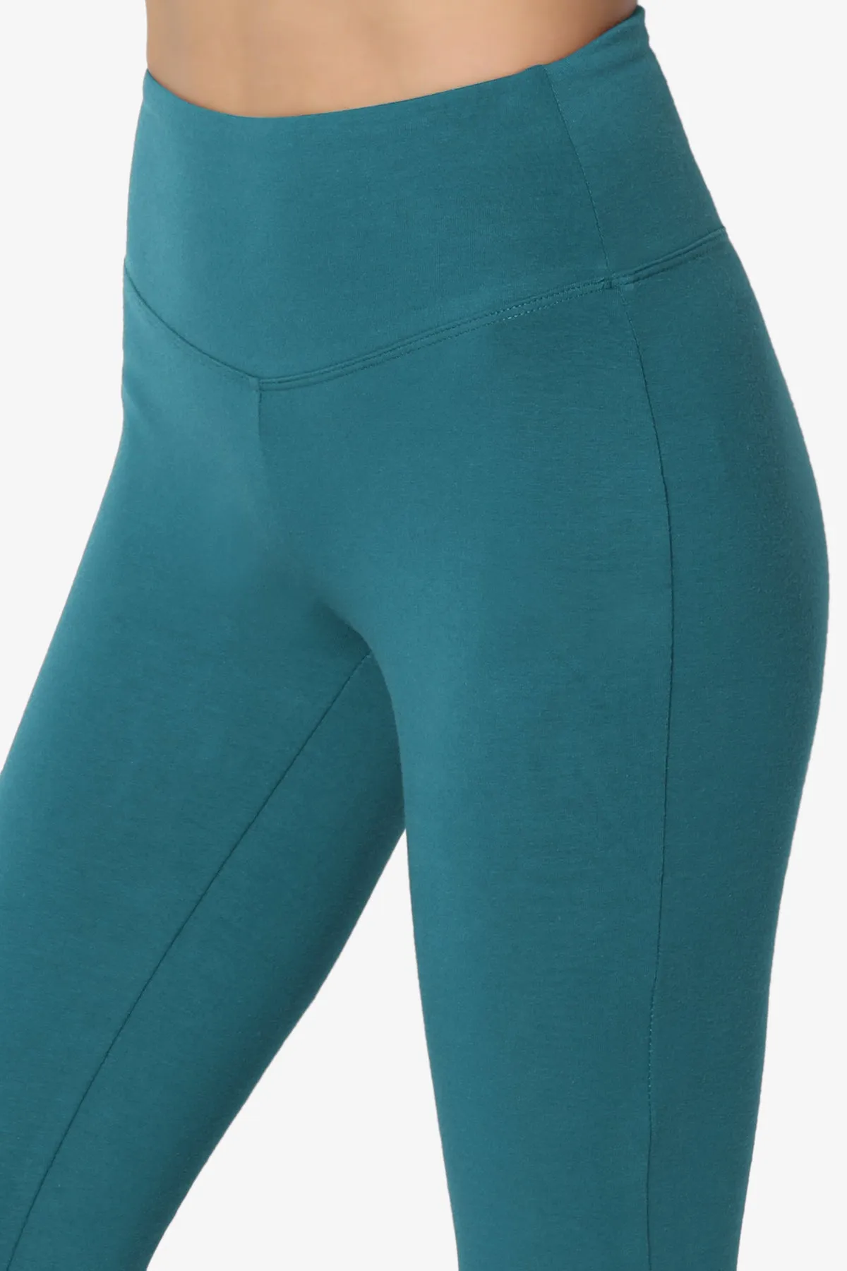 Ansley Cotton Wide Waistband Ankle Leggings PLUS MORE COLORS