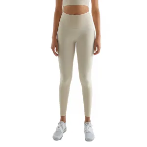 ANYCHIC Leggings Almond Cream Pants Gym Tights Sports Fitness Pants Push Up High Waist Hip Lifting For Women