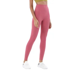 ANYCHIC Leggings Peach Pollen Yoga Pants Gym Tights Sports Fitness Pants Push Up High Waist Hip Lifting For Women