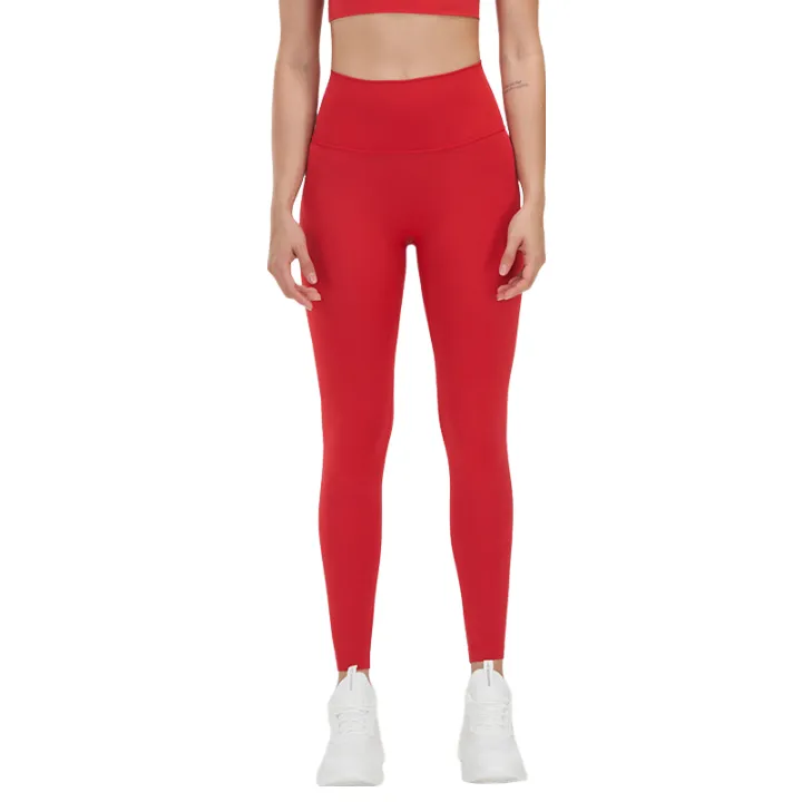 ANYCHIC Leggings Positive Red Tights Sports Fitness Pants Push Up High Waist Hip Lifting For Women