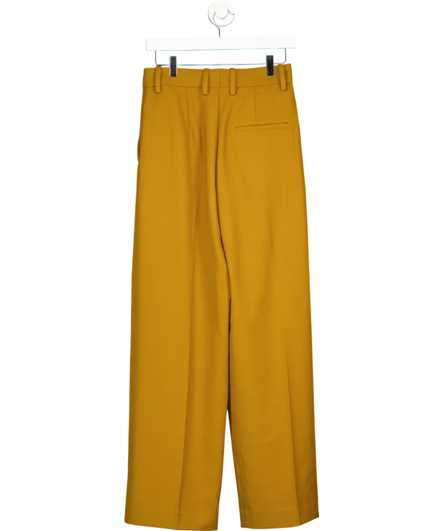 Arket Brown Relaxed Twill Trousers UK 8