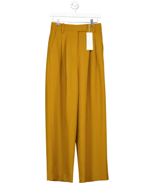 Arket Brown Relaxed Twill Trousers UK 8