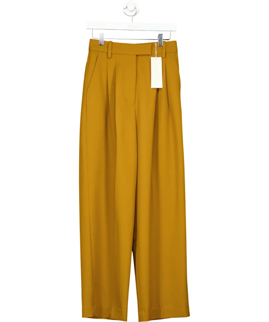 Arket Brown Relaxed Twill Trousers UK 8