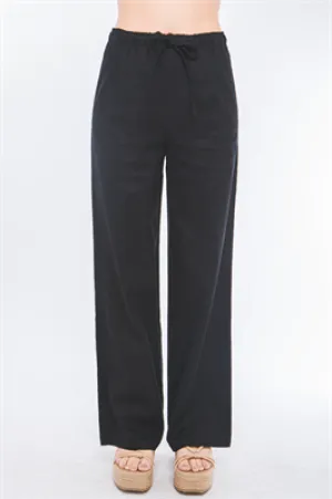 Aurora Drawstring Chic Linen Pants (Assorted)