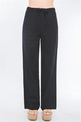Aurora Drawstring Chic Linen Pants (Assorted)