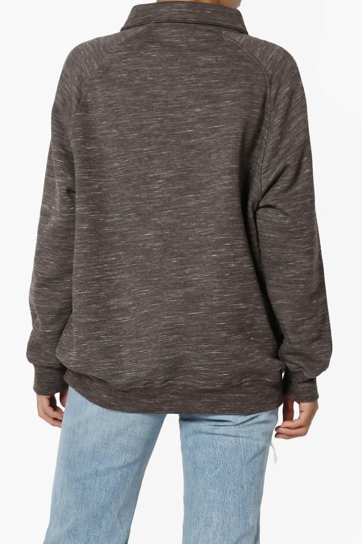 Avianna Oversized Fleece Polo Sweatshirt