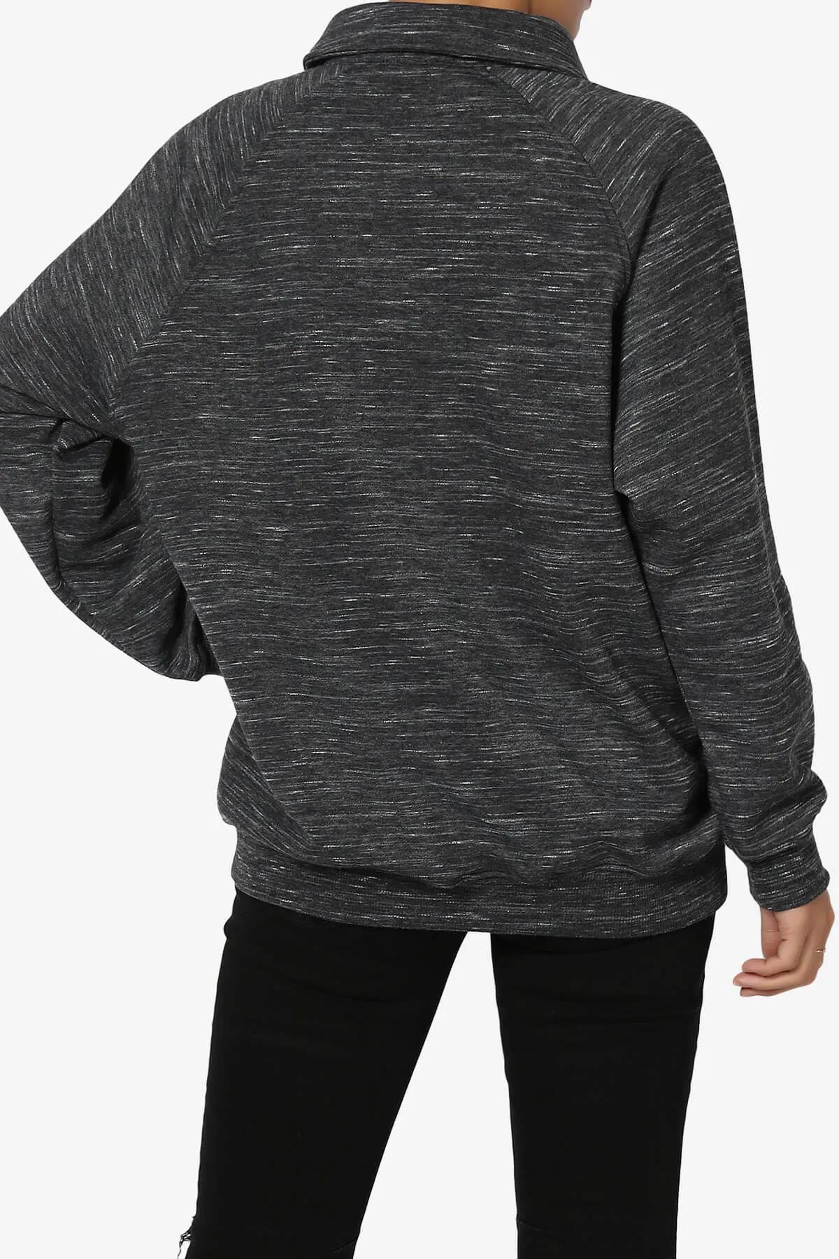 Avianna Oversized Fleece Polo Sweatshirt