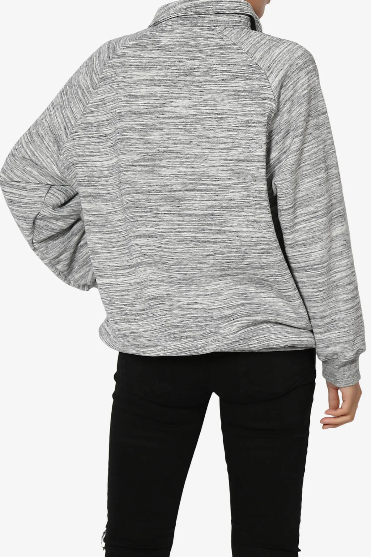 Avianna Oversized Fleece Polo Sweatshirt