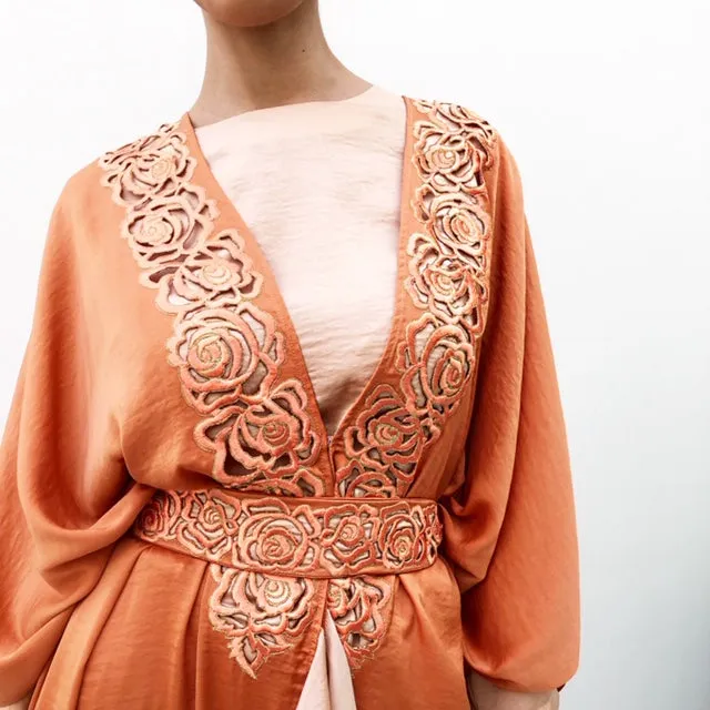 AW19 ANDALUSIA TERACOTTA  KAFTAN OUTFIT
