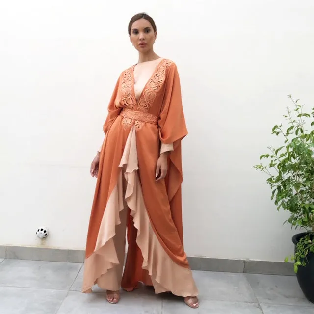 AW19 ANDALUSIA TERACOTTA  KAFTAN OUTFIT