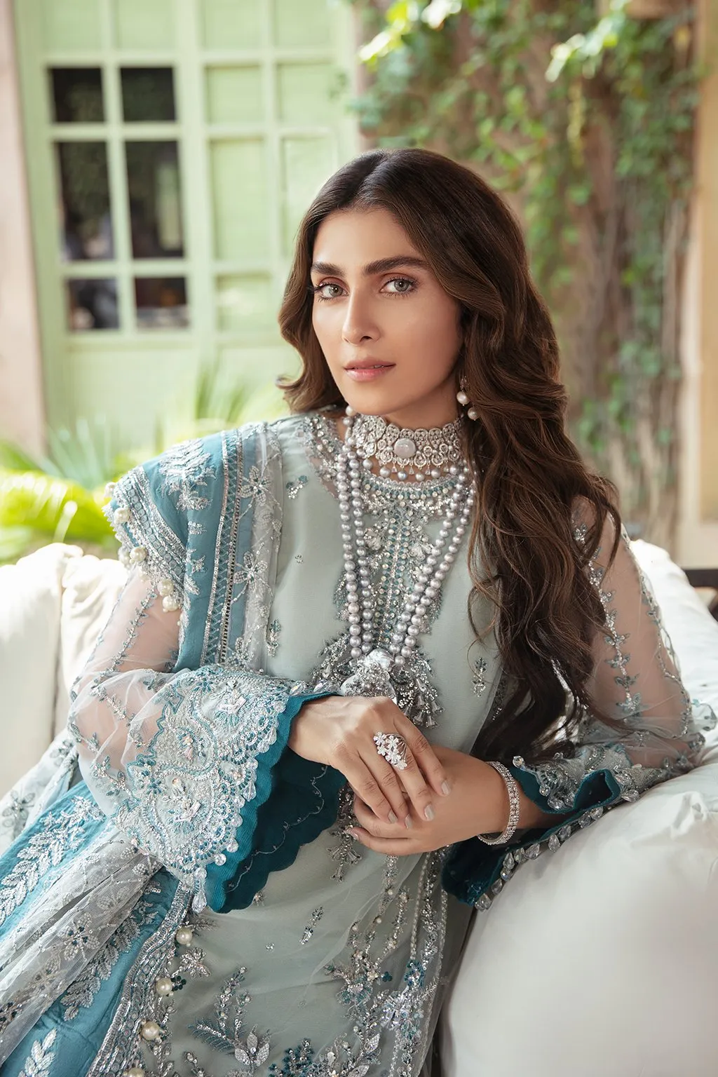 AZURI | Afrozeh Hayat Wedding Formals Collection 2021 | Unstitched Embroidered Chiffon Suits