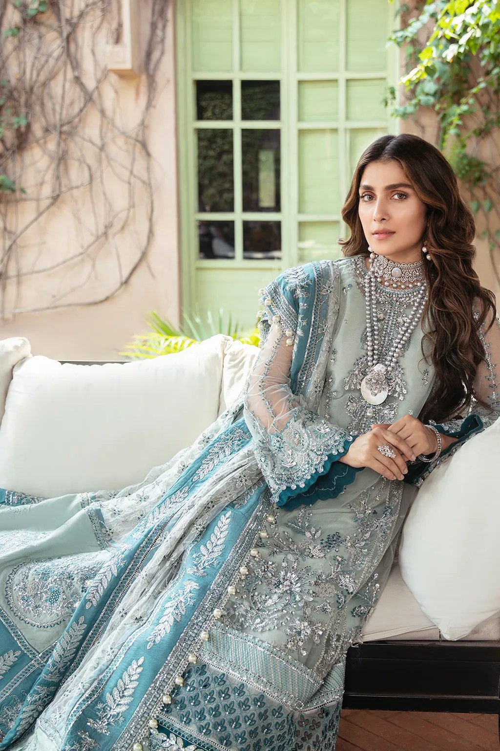 AZURI | Afrozeh Hayat Wedding Formals Collection 2021 | Unstitched Embroidered Chiffon Suits