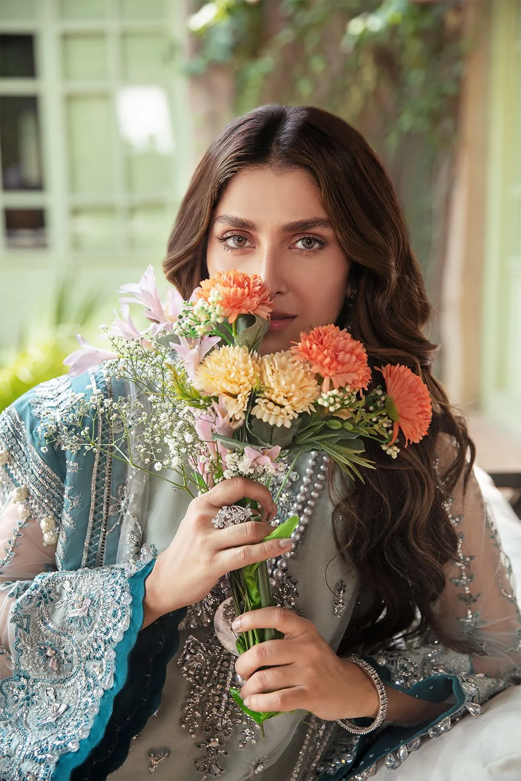 AZURI | Afrozeh Hayat Wedding Formals Collection 2021 | Unstitched Embroidered Chiffon Suits