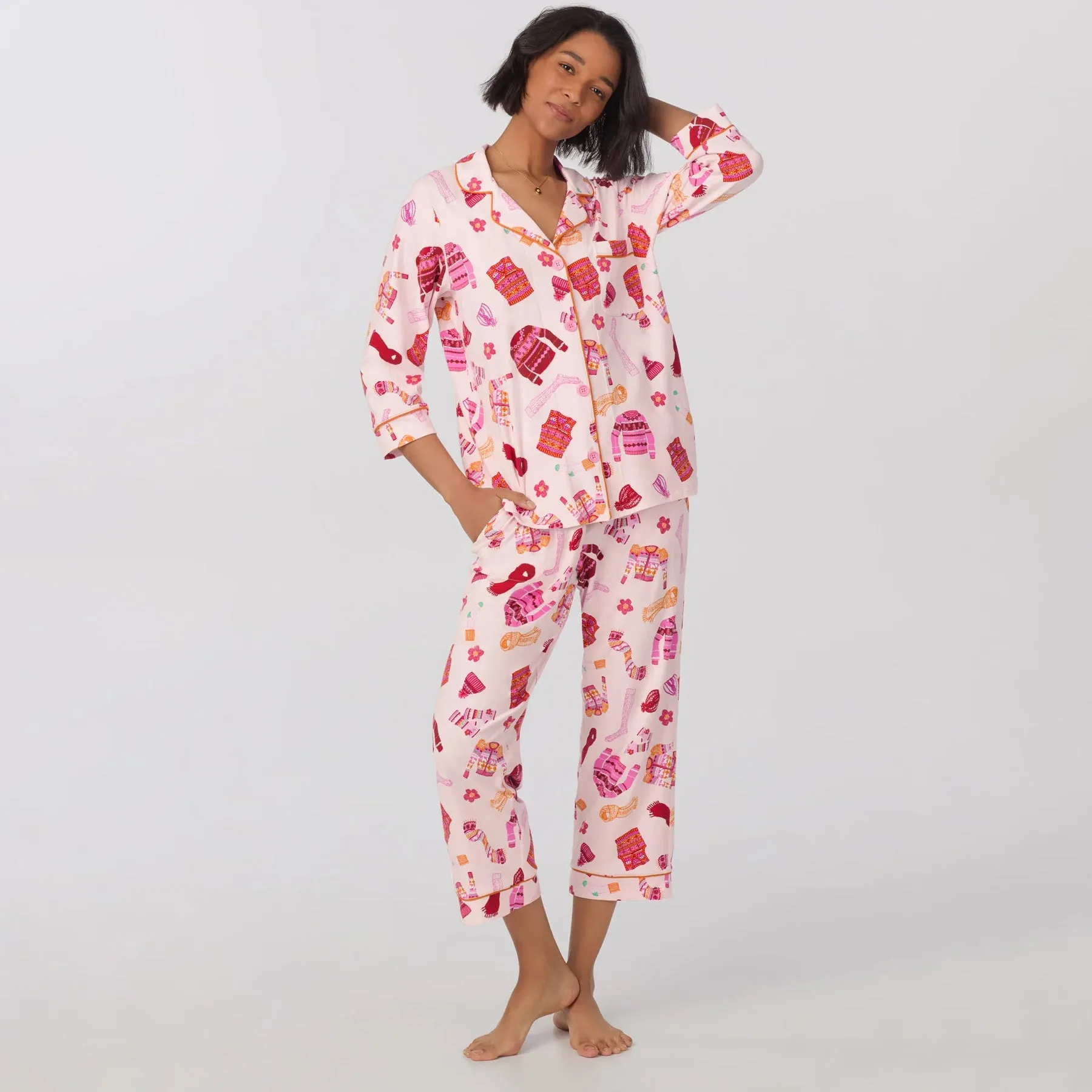 Bed Head 3/4 Slv Cropped Pant PJ Set
