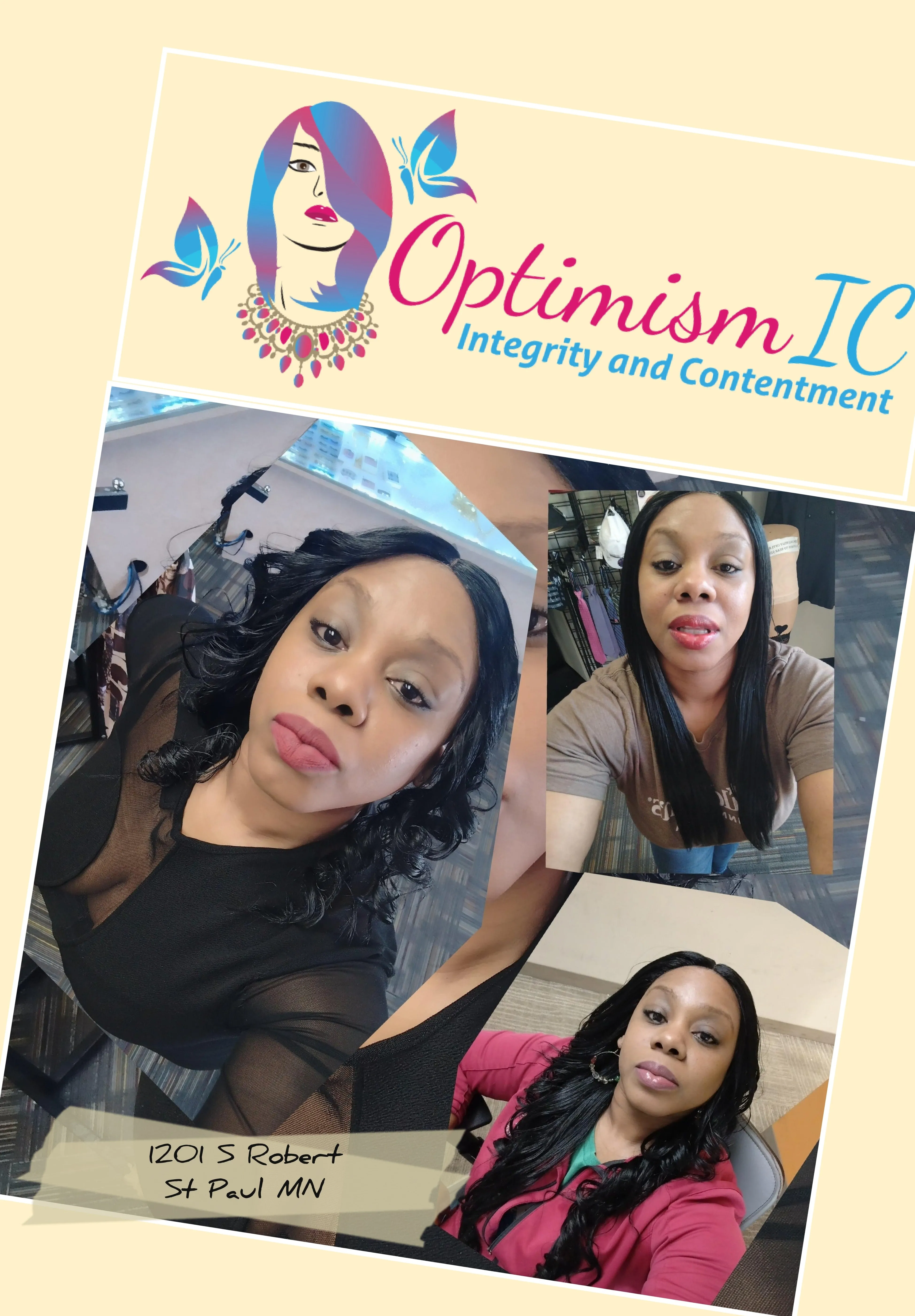 Black $59 Synthetic Transparent Lace Fashion Lace Front Wig Optimismic Wigs and Gifts West St Paul