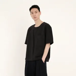 Black Signature Unisex Pocket Tee