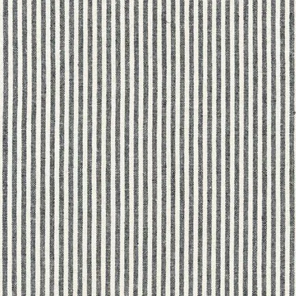Black Stripes from Essex Yarn Dyed Classic Wovens-- Robert Kaufman