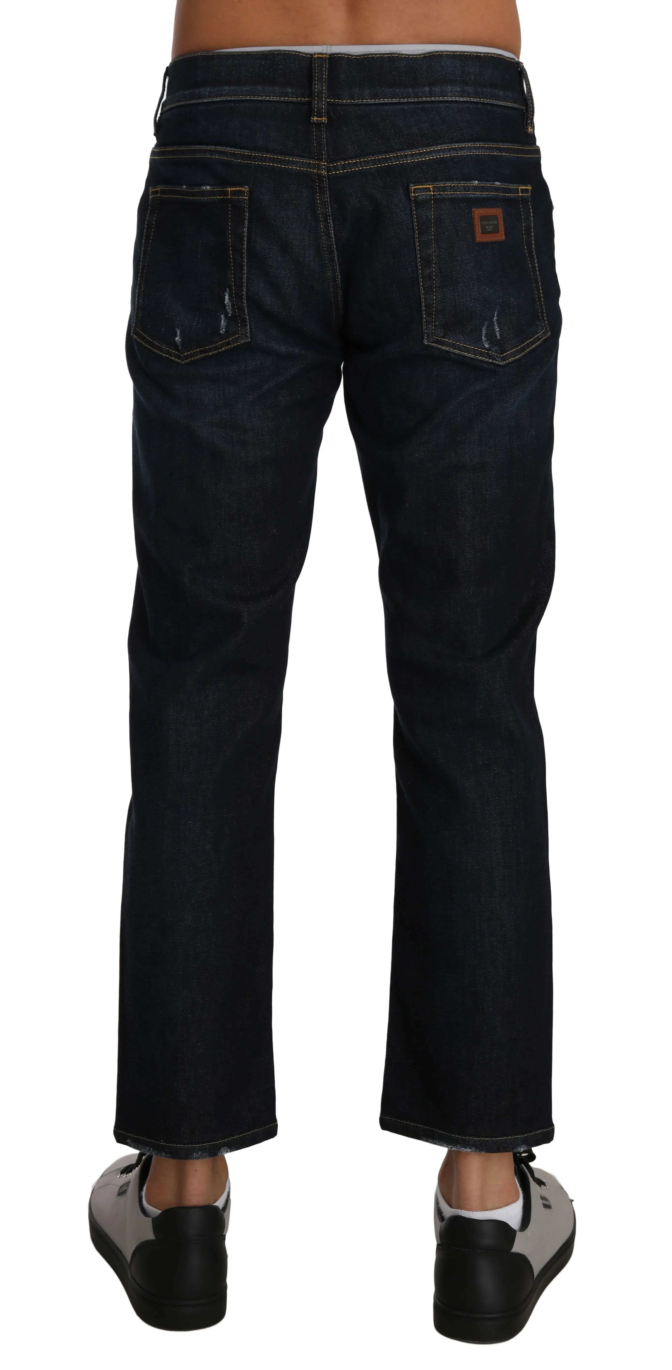 Blue Cotton CLASSIC Logo Stretch Jeans Pants