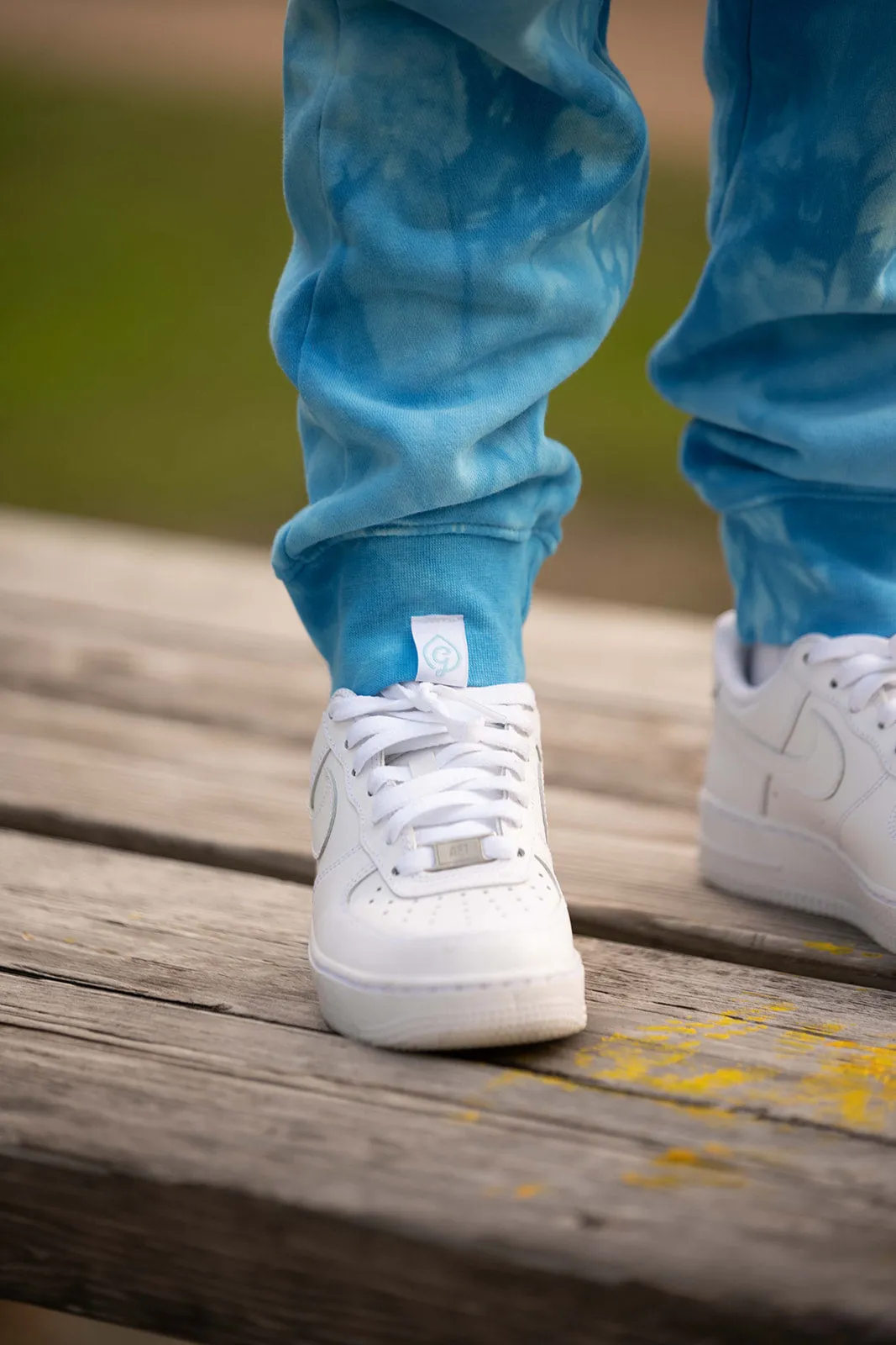 Blue Frost Tie Dye Joggers