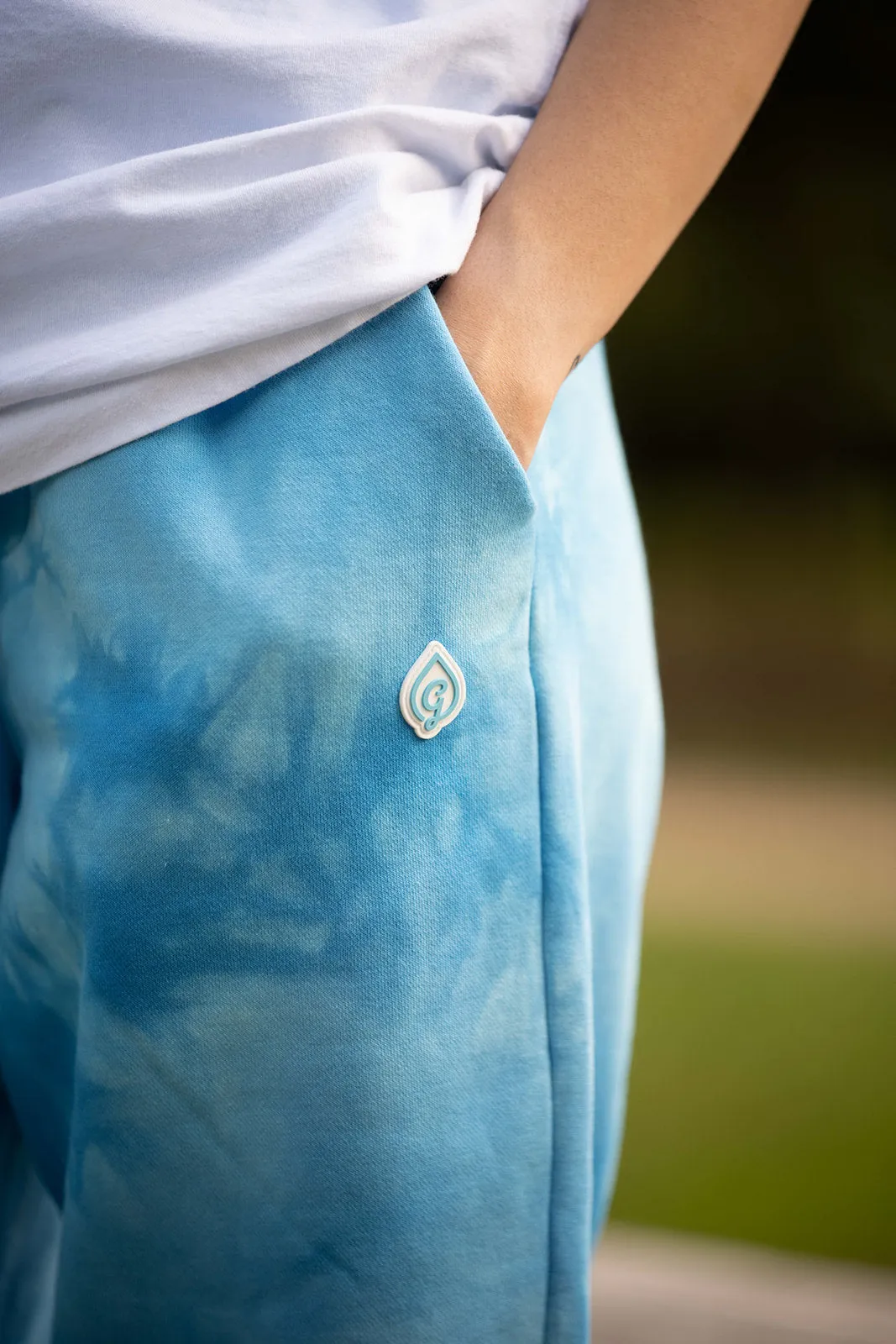 Blue Frost Tie Dye Joggers
