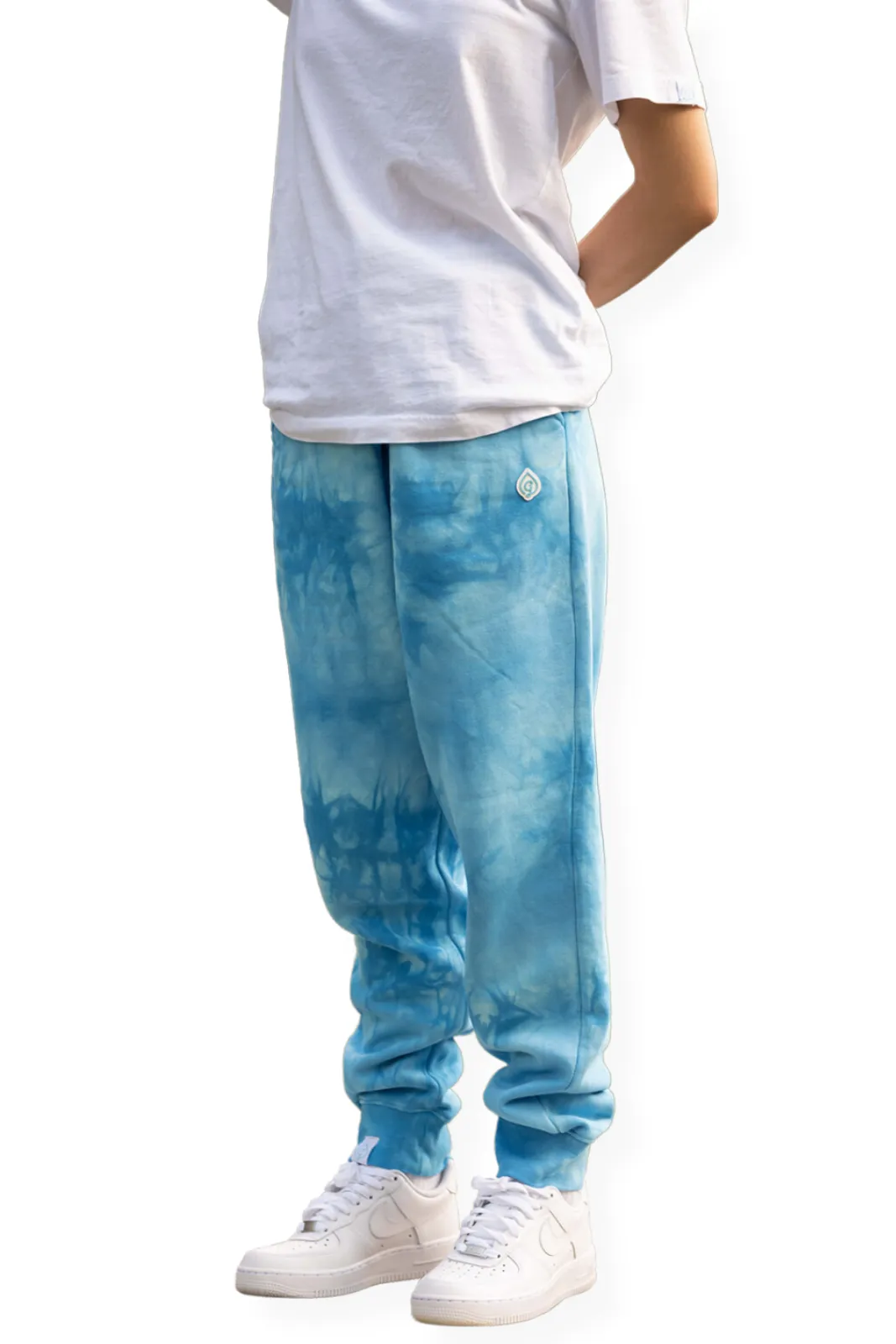 Blue Frost Tie Dye Joggers