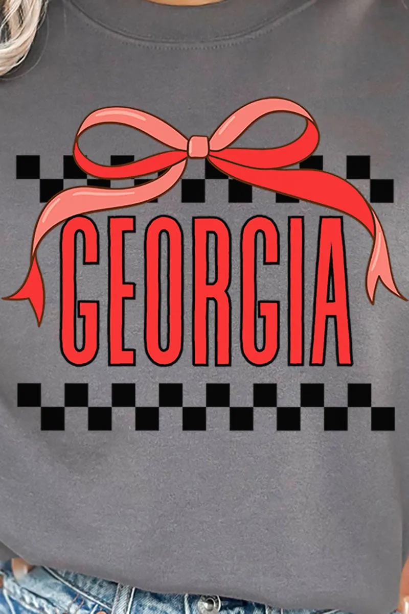 Bow Georgia Check Unisex NuBlend Crew Sweatshirt