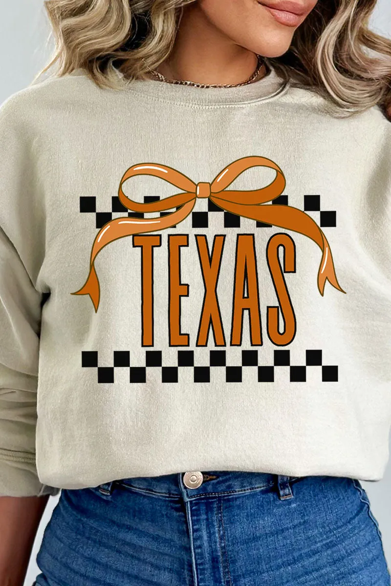 Bow Texas Check Unisex NuBlend Crew Sweatshirt