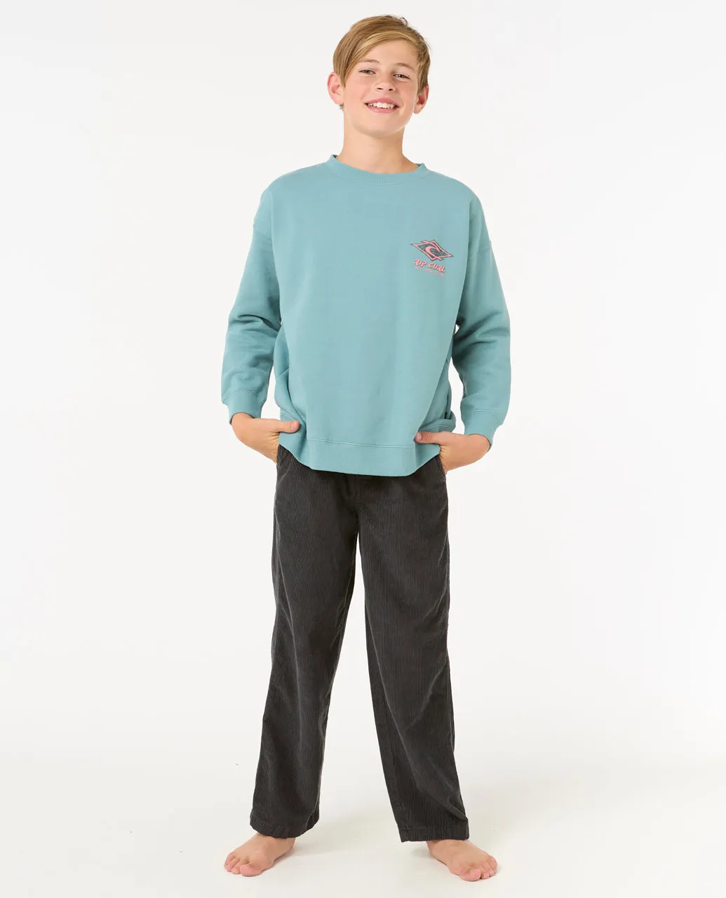 BOY'S RAW ENERGY CREW -  BLUE LAGOON (AGES 12-16)