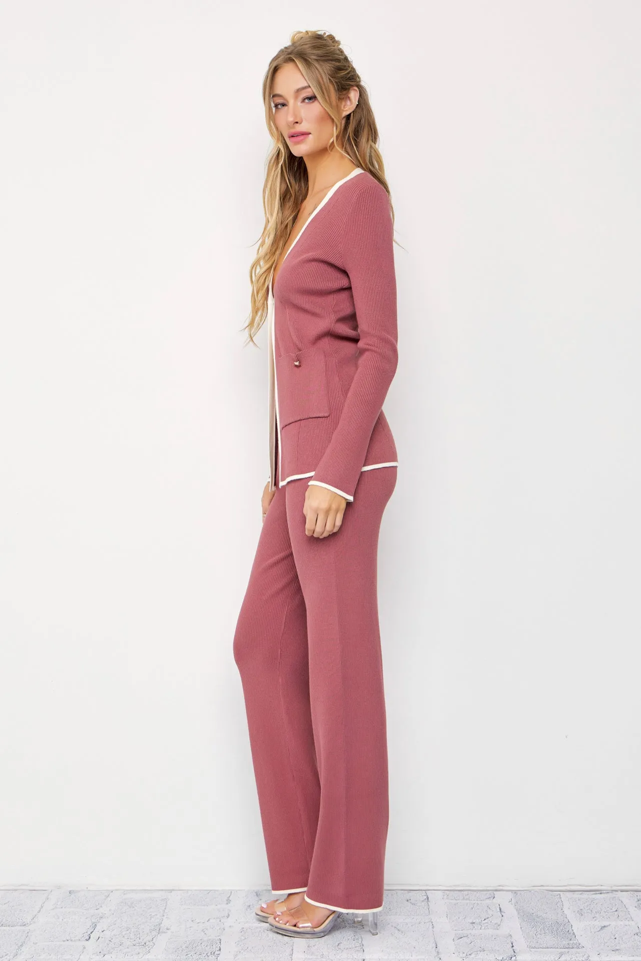 Callie Knit Cardigan and Pants Set