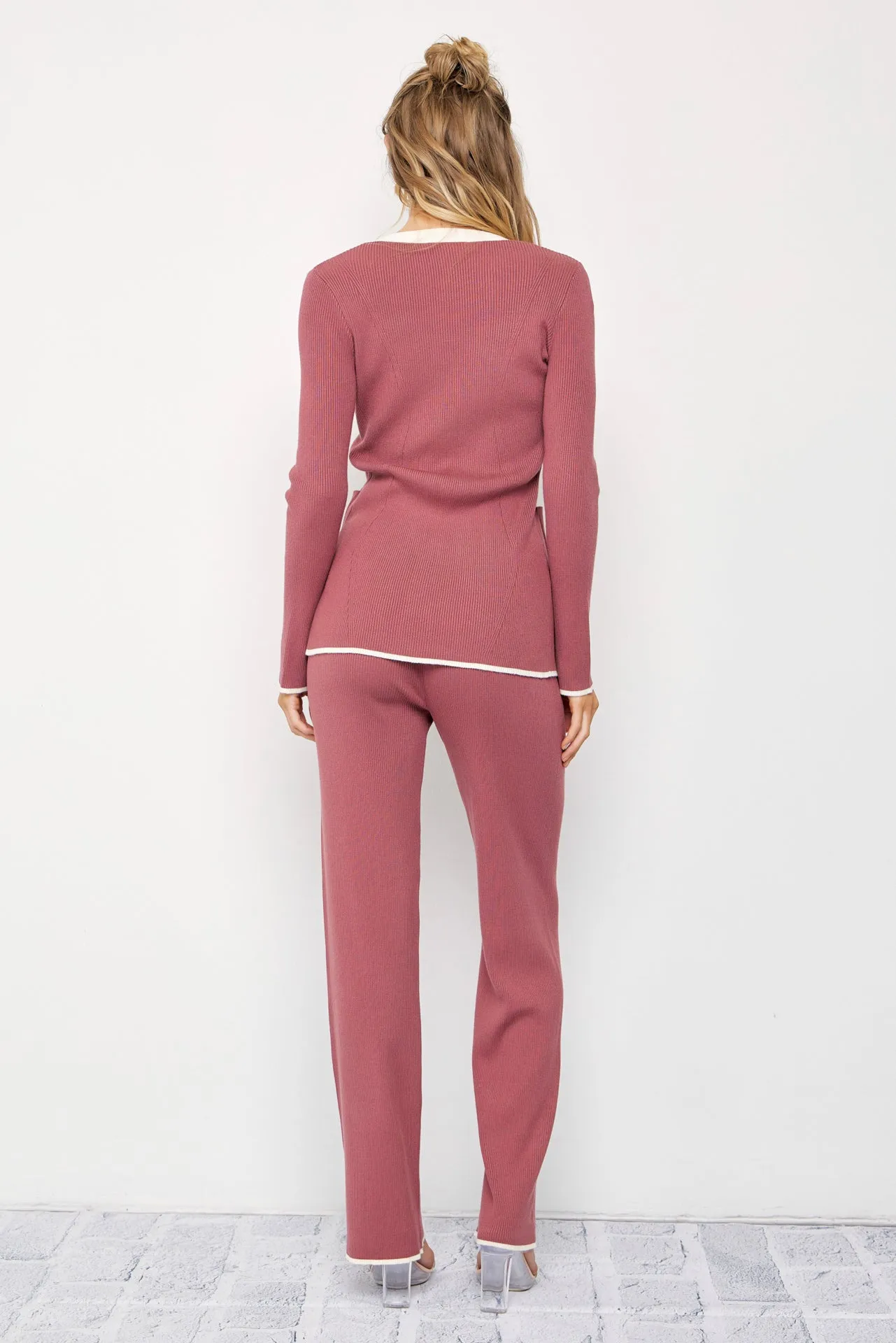 Callie Knit Cardigan and Pants Set