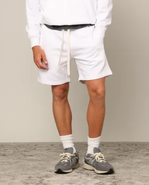 Carré Blanc Classic Sweat Shorts White