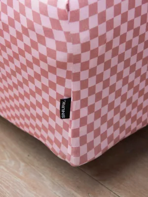 Check Double Pink hoeslaken
