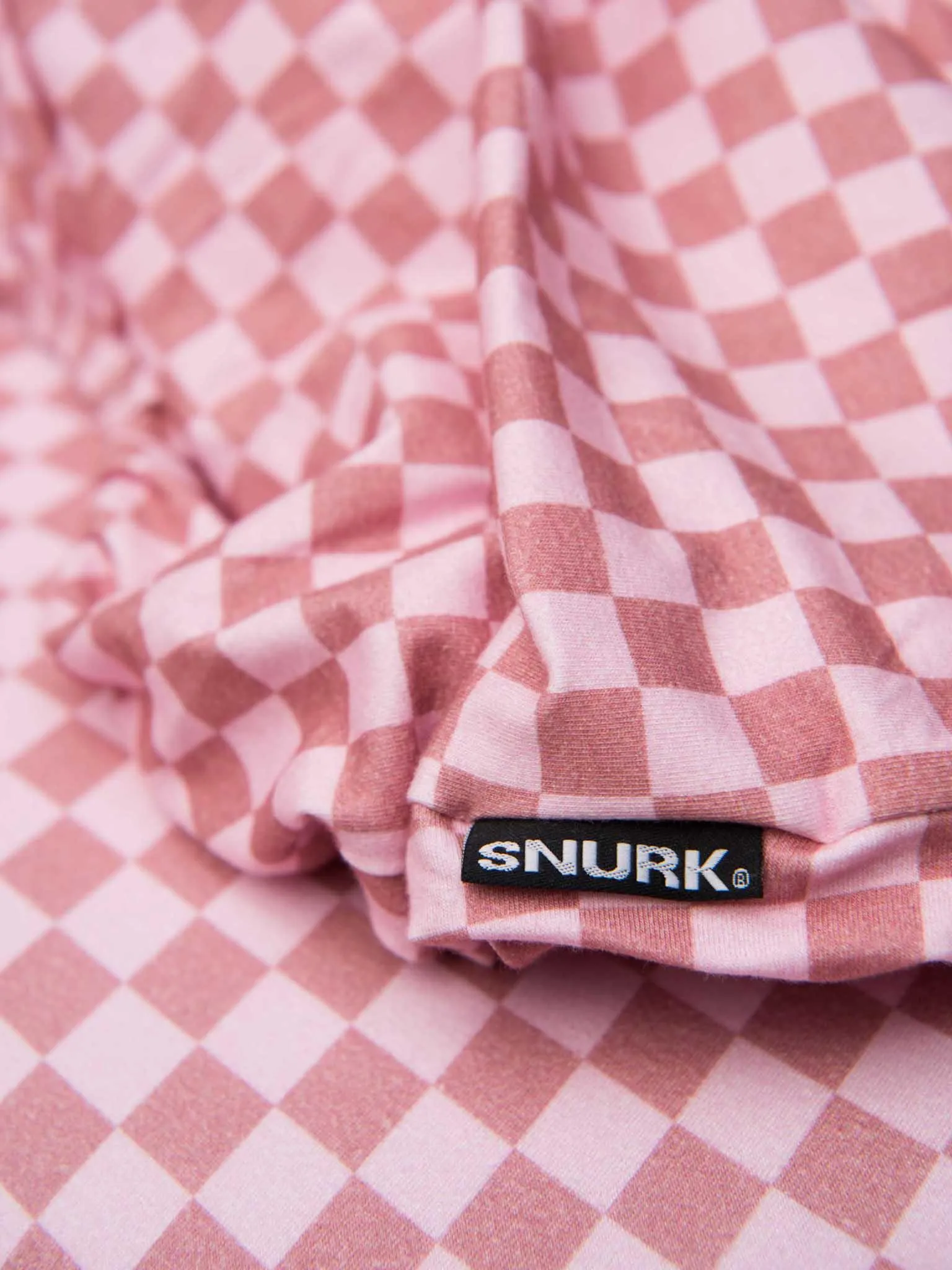 Check Double Pink hoeslaken