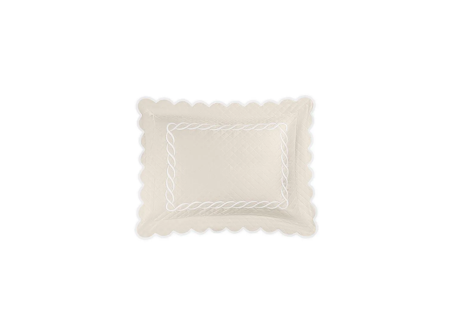 Classic Chain Scallop Matelassé Sham