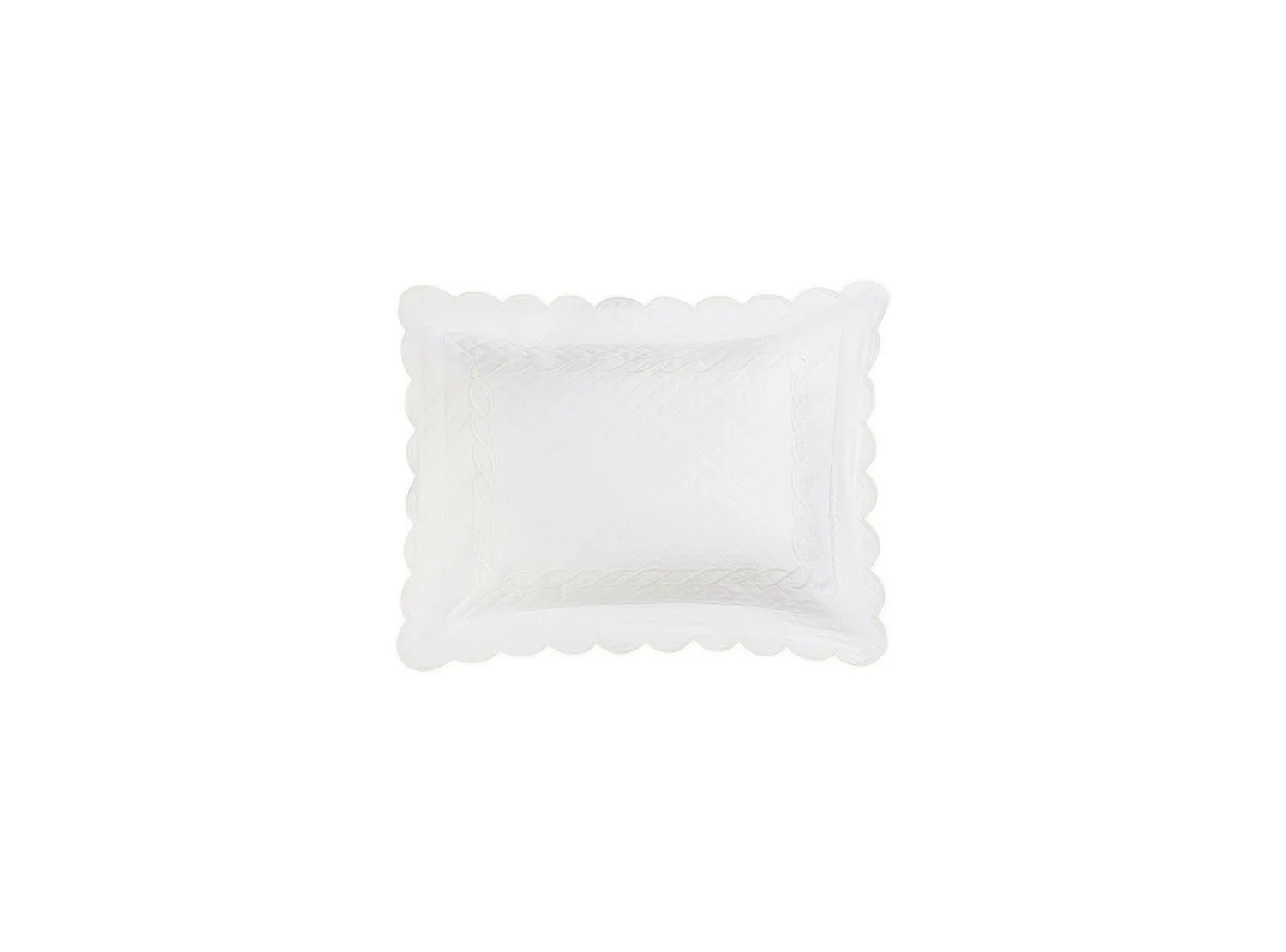 Classic Chain Scallop Matelassé Sham