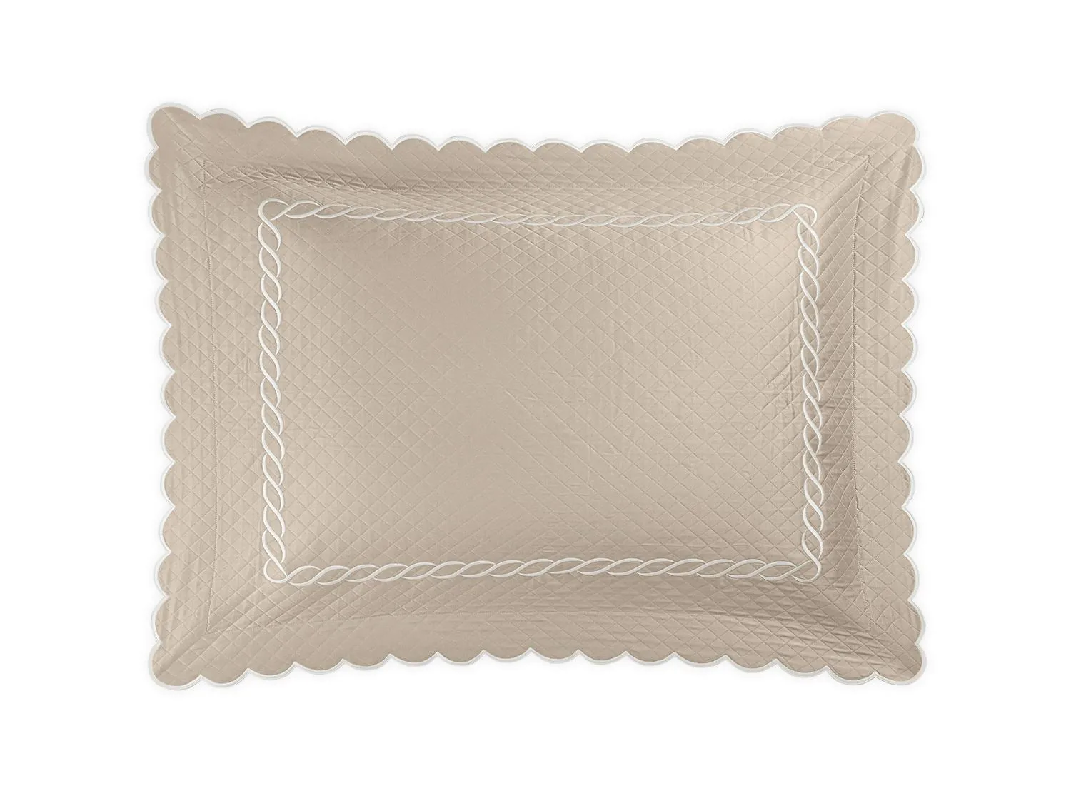 Classic Chain Scallop Matelassé Sham