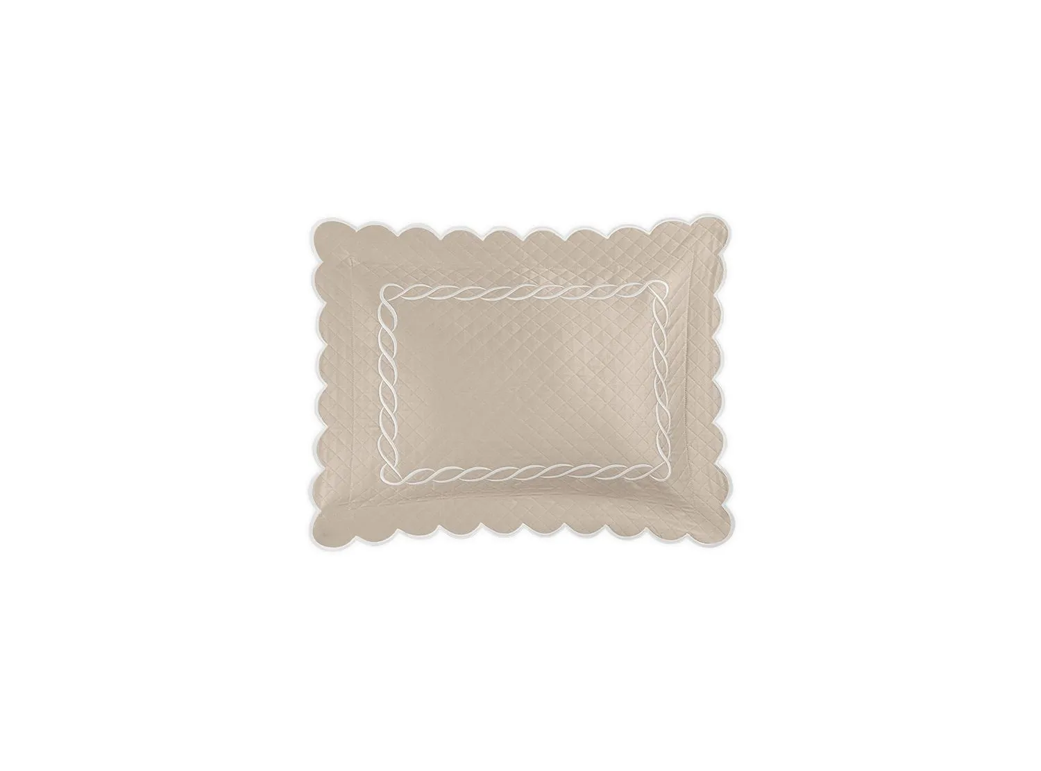 Classic Chain Scallop Matelassé Sham