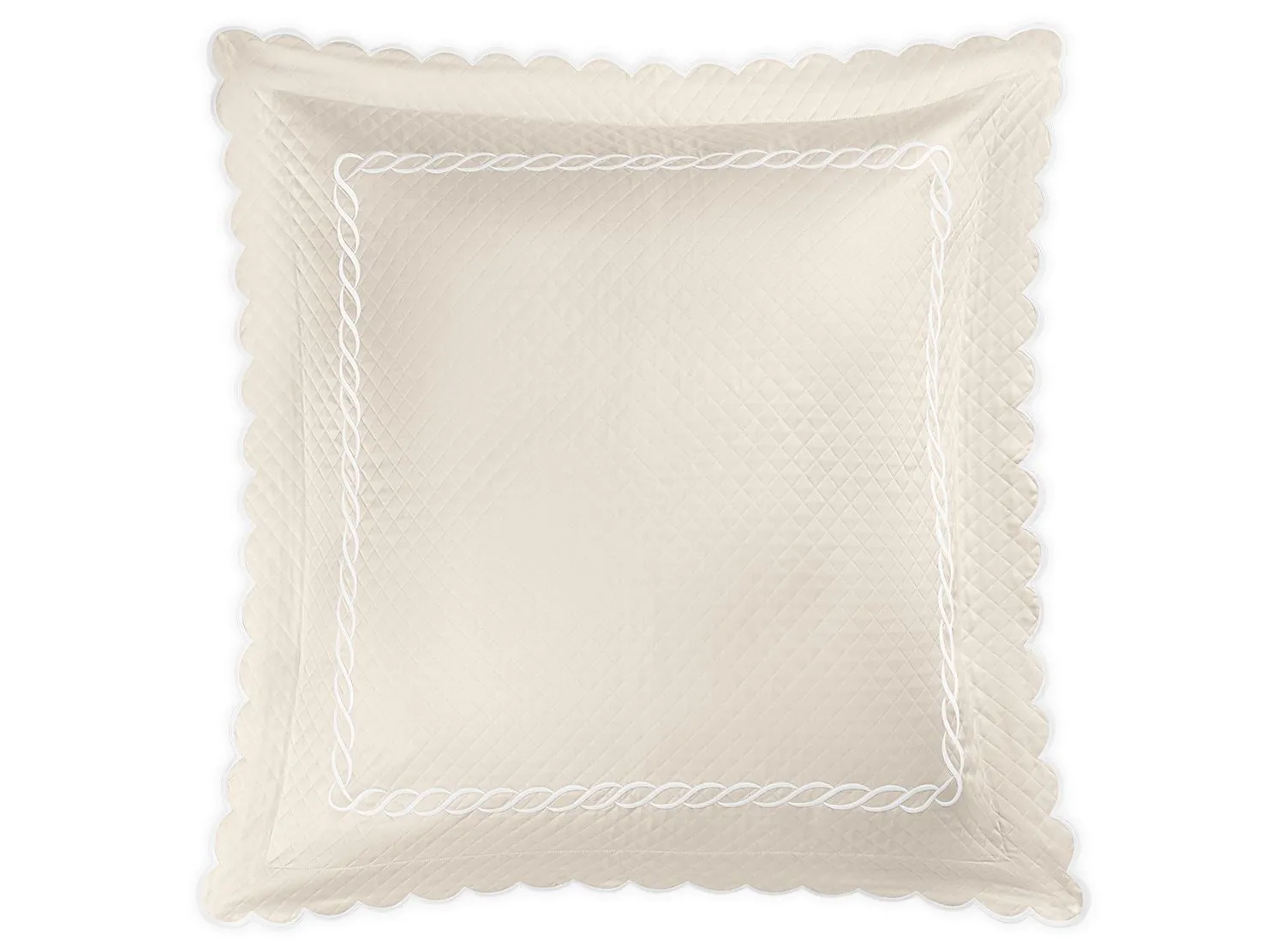 Classic Chain Scallop Matelassé Sham