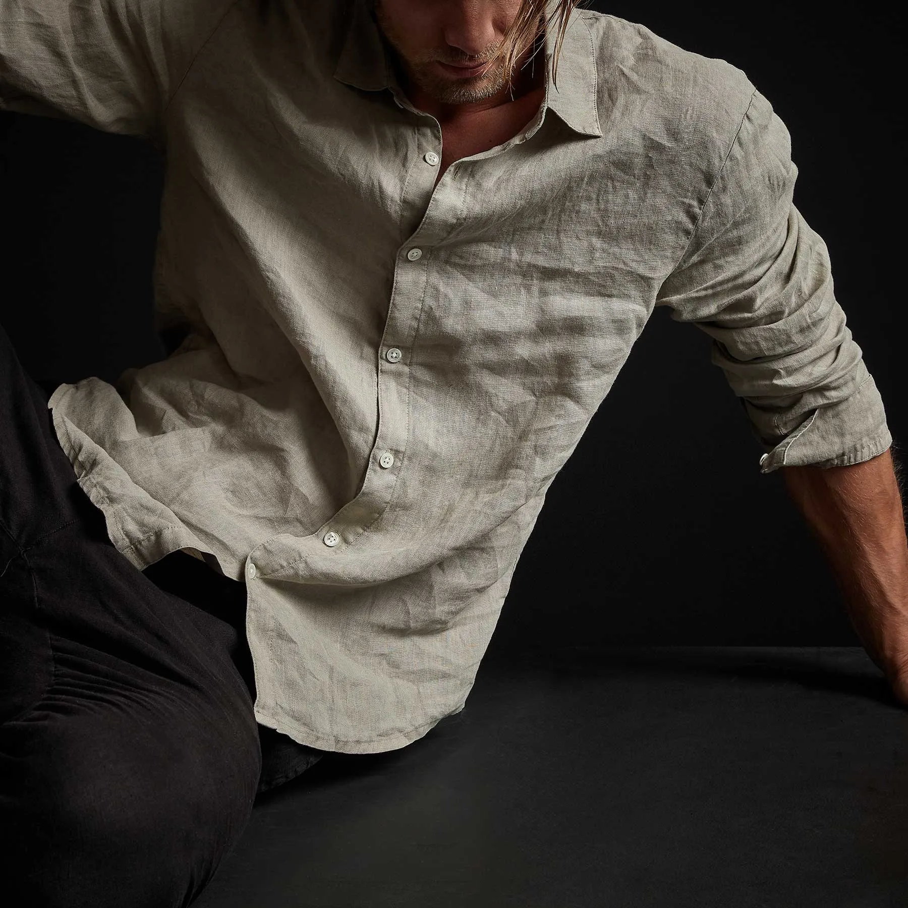 Classic Linen Shirt - Mineral Pigment