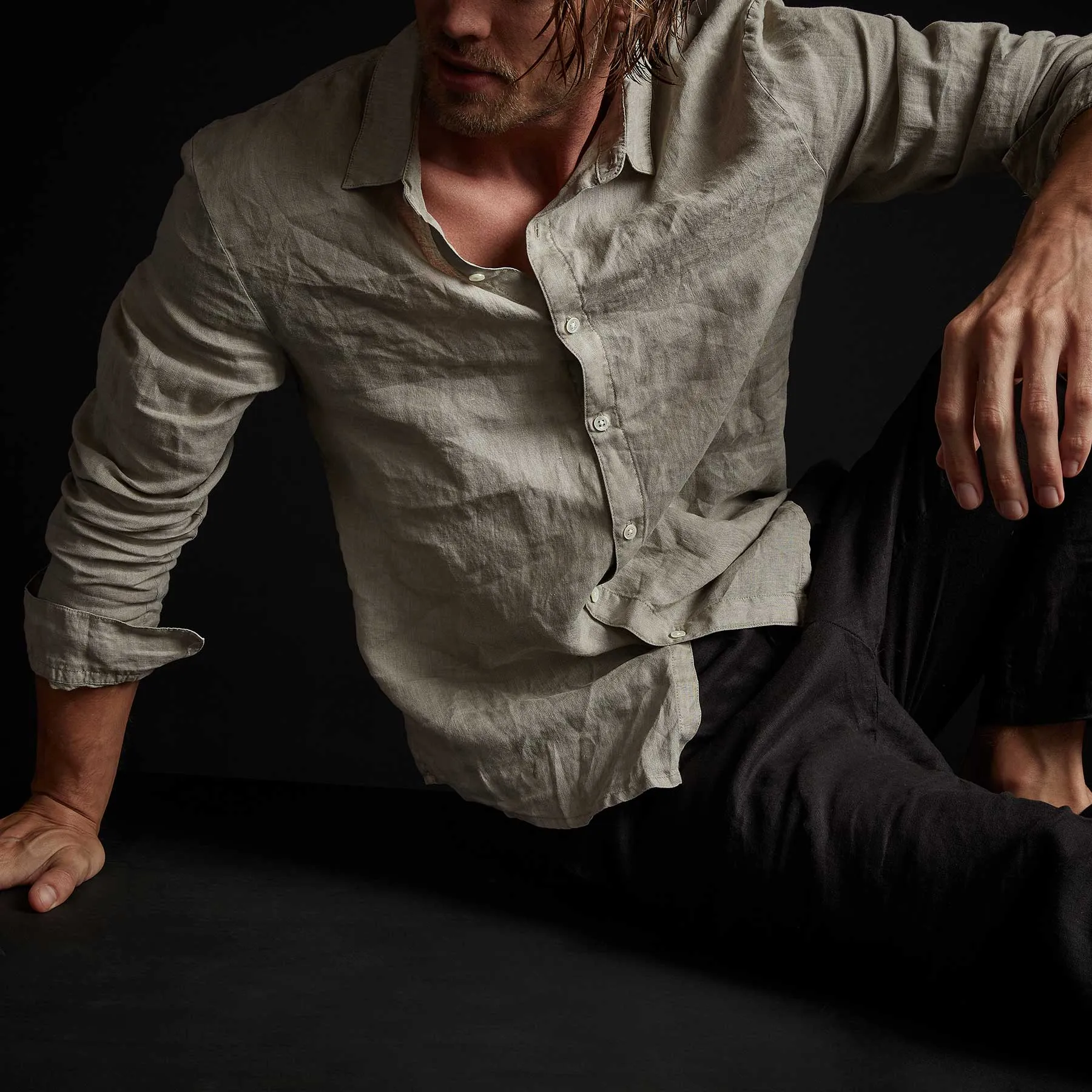 Classic Linen Shirt - Mineral Pigment