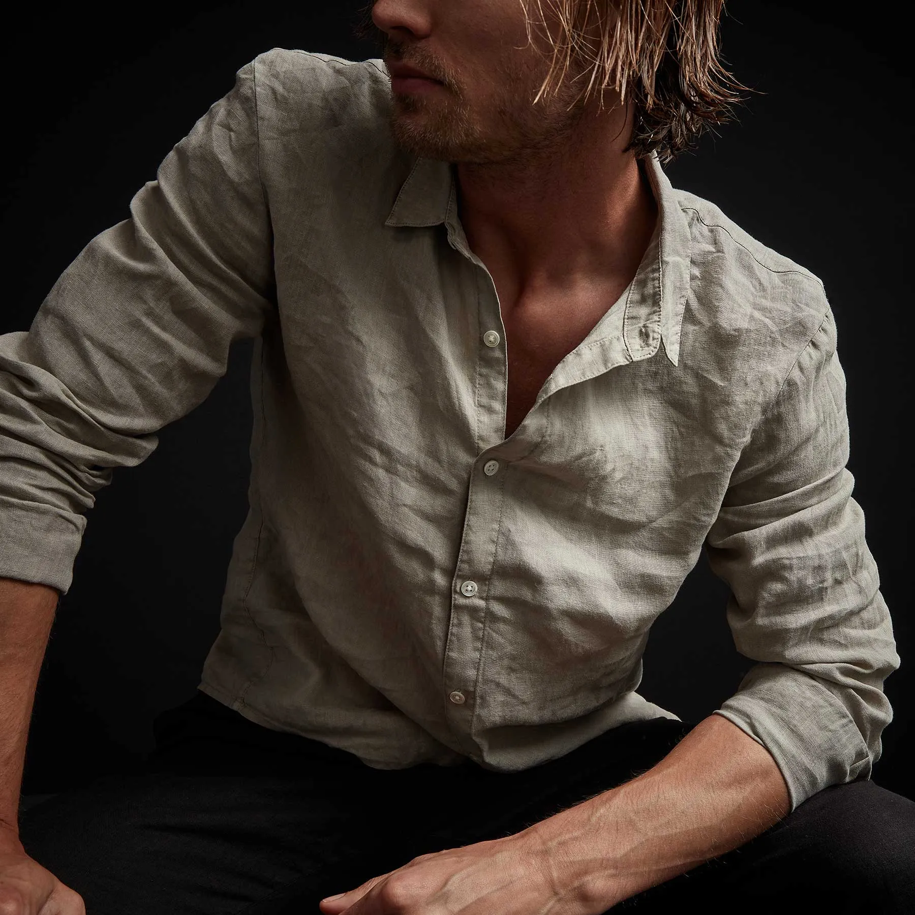 Classic Linen Shirt - Mineral Pigment