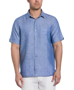 Classic Two-Tone Linen Shirt